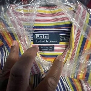 Polo by Ralph Lauren Vibrant Striped Men's Shirt